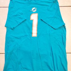 NFL Team Apparel Miami Dolphins Tua Tagovailoa XL Short Sleeve Shirt 