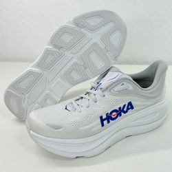 HOKA Bondi 9 Shoe Mens Size 11.5 D Cosmic Grey Ultramarine Running Athletic NWOB