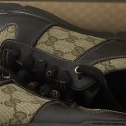 Authentic Brown Leather Gucci Shoes