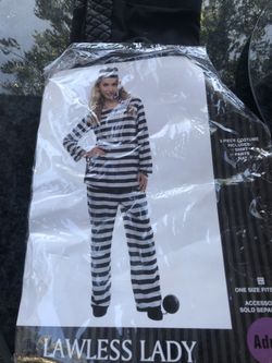 Halloween Prisoner outfit adult size (included handcuffs)