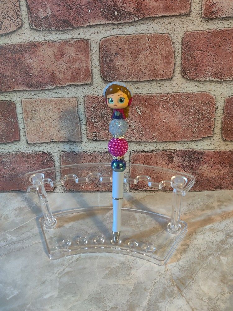 Anna Frozen Beaded Pen Custom Made