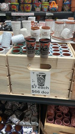 talavera shot glass $7 each $66 doz