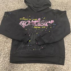 Black And Pink Spider Hoodie 