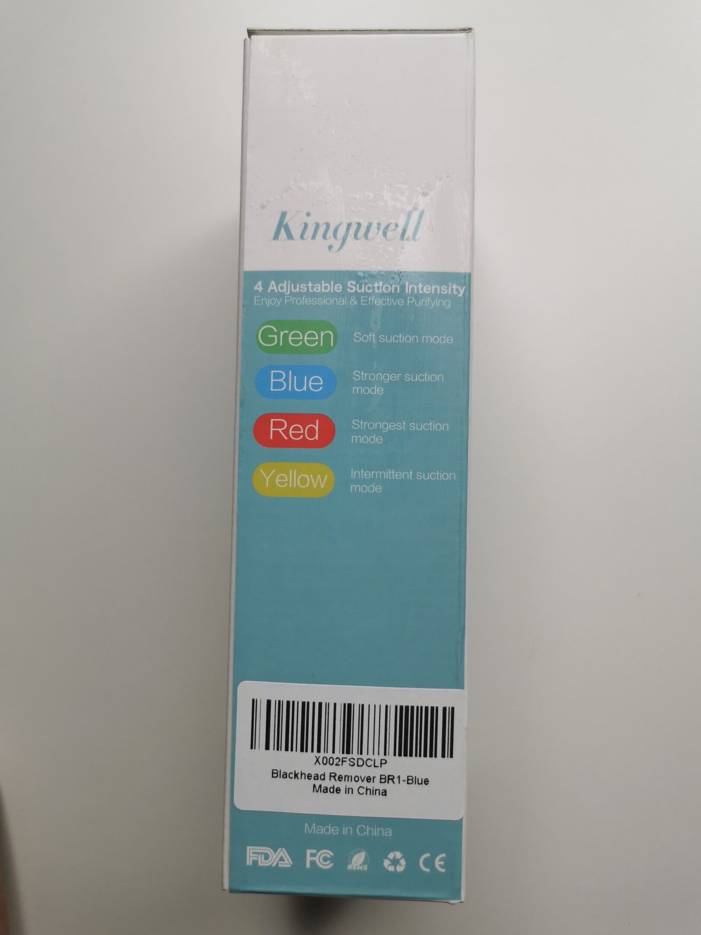 Facial Blackhead Remover Vacuum - Kingwell Pore Cleaner Rechargeable Blackhead Removal Tool