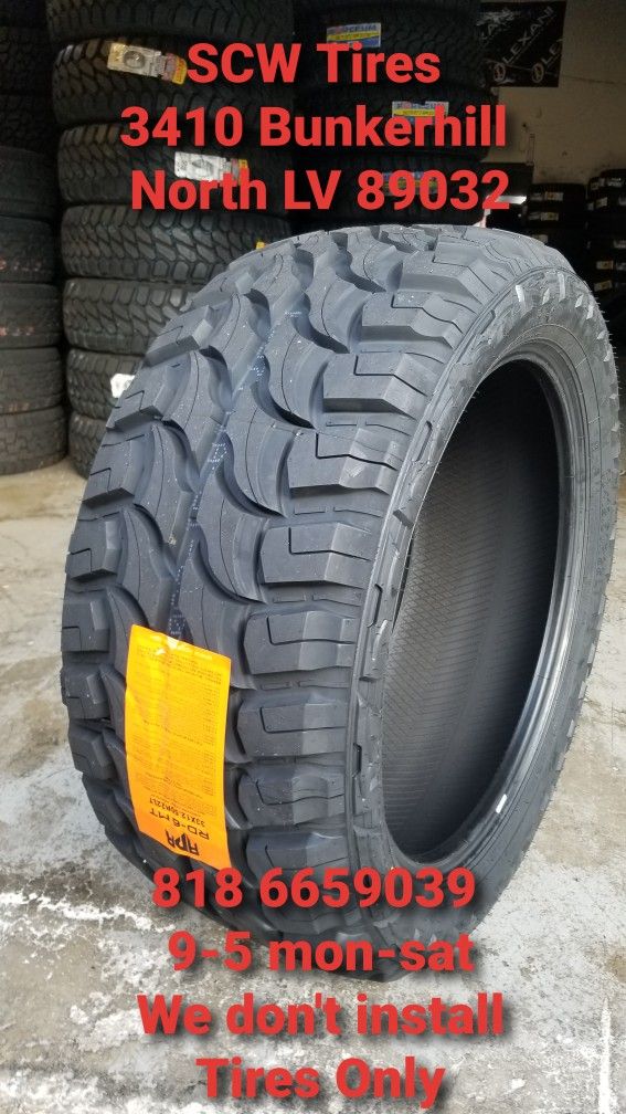 4 NEW 35x12.50R20 RED dirt Road MT 10PLY