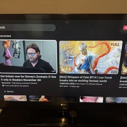 47in LG HD TV with Bluetooth Speaker And Amazon FireTV Stick And Remote