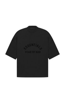 Fear Of God Essentials Jet Black Arc Logo Tee