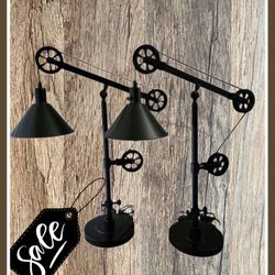 Bridgeport Designs Pulley Table Lamp.  