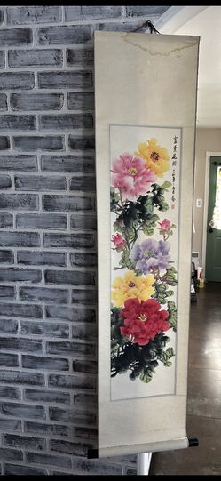 Peony Original Scroll Artwork