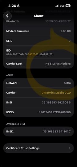 Unlocked iPhone 16 128 go