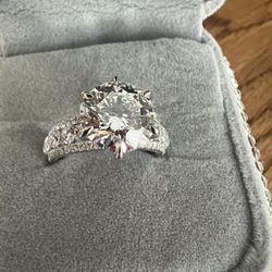 3.04ct Lab Grown Engagement Ring 