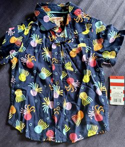 NEW Boys Summer Octopus Shirt 18 Months