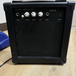 Small Black Guitar Amplifier 