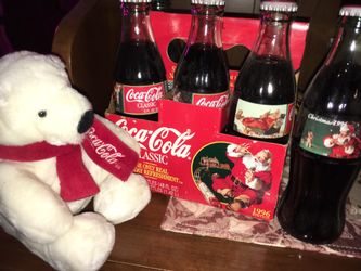 collectible Coca Cola bottles