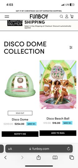 Disco Dome Pool Float