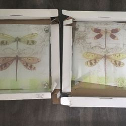 Dragonfly Wall Art - 2 pieces