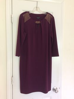 DRESS NEW WITH TAGS PLUM PURPLE SIZE 12
