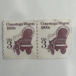 Stamps 1800s Conestoga Wagon USA3 