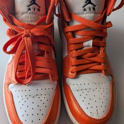  Nike Air Jordan 1 Mid SE Electro Orang