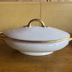 The Limoges France Bone China Vegetable Casserole & Top