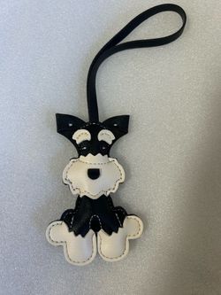 Leather dog bag charm