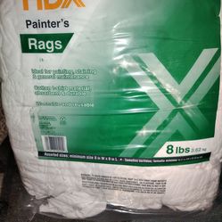 HDX painters rags 8 lb. Bag