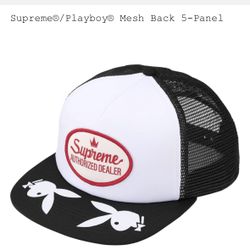 Supreme x Playboy Mesh Back 5-Panel black new