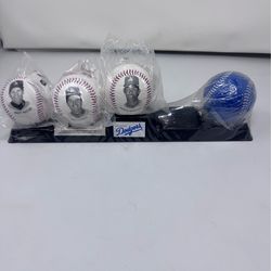 Original Chevron Dodgers collectible display  baseball set 1994