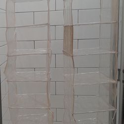 10-Section Hanging Shelves: Set of Two