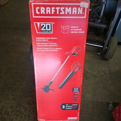 CRAFTSMAN 20-volt max Cordless  String Trimmer and Leaf Blower With 4 Ah Battery And Charger #3092