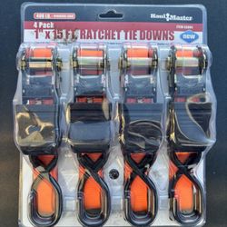 4pack 1 X15 Ft Rachet Tie down S  Is New 