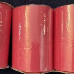 3 New Rolls Of Pink Tulle