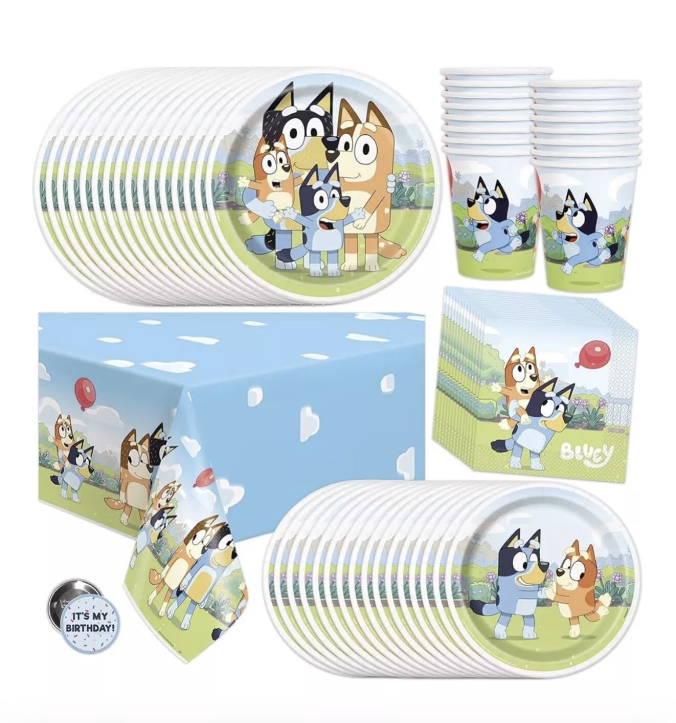 165 Pcs Bluey Party Pack!