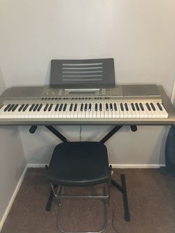 Casio Electric Keyboard With Stand And Stool