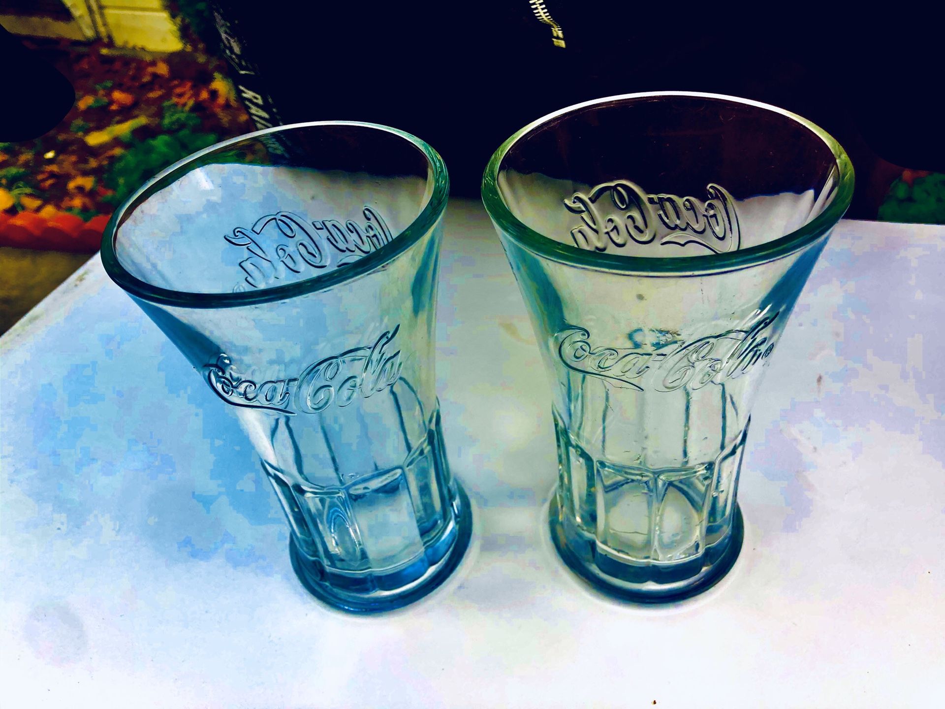 Coca coa glass cups Antique