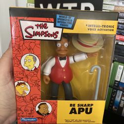 The Simpsons World Of Springfield Be Sharp Apu Figure (read The Description) 