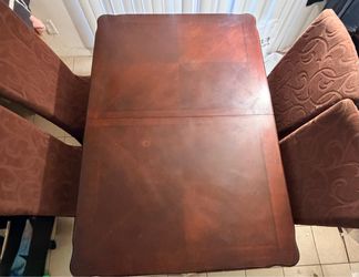 Wood Dining Table with Chairs