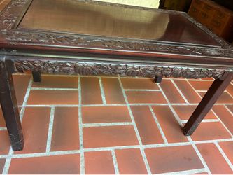 Antique Woodcarving Small Coffee Table