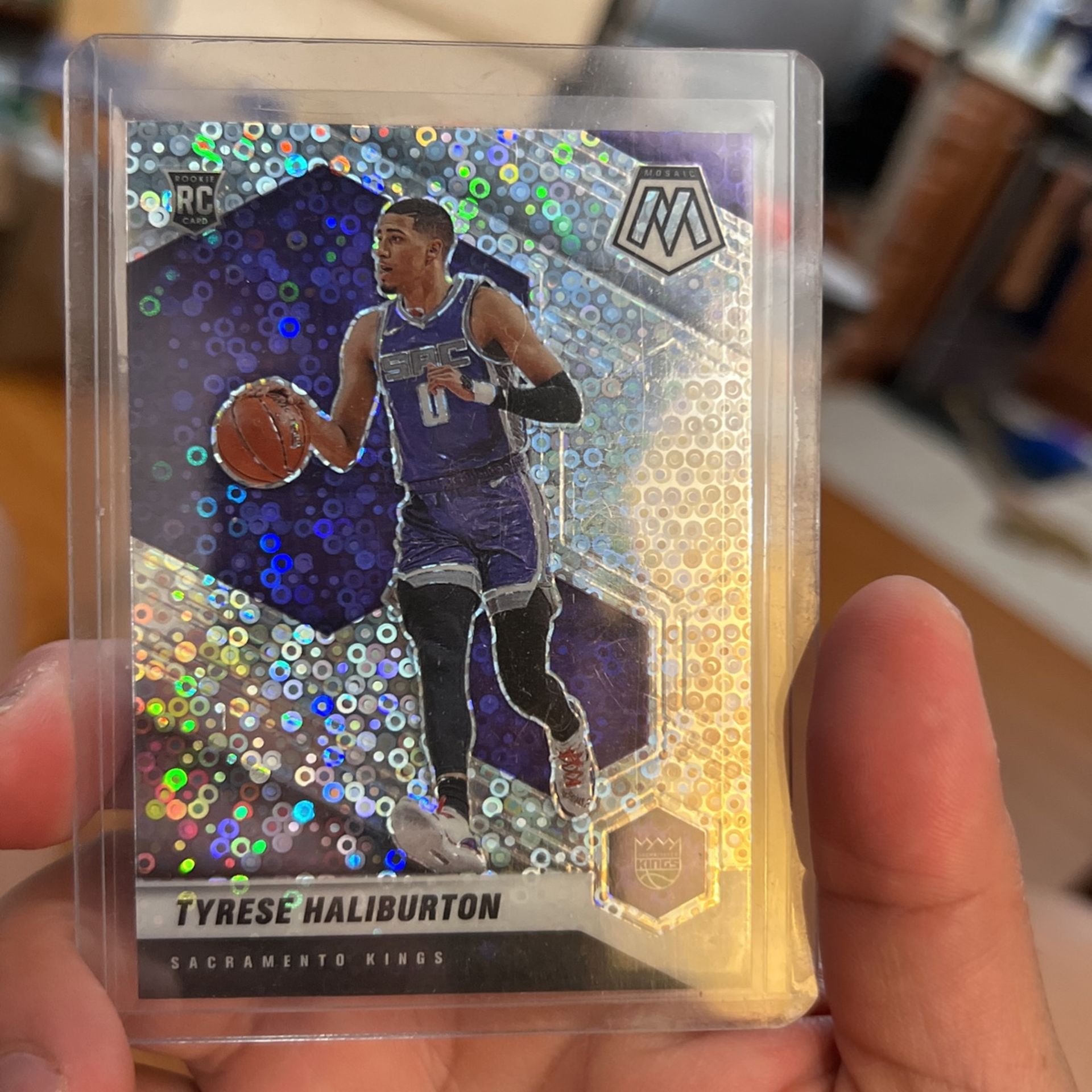 Tyrese Halliburton 2020-21 Panini Fast Break Mosaic Disco 