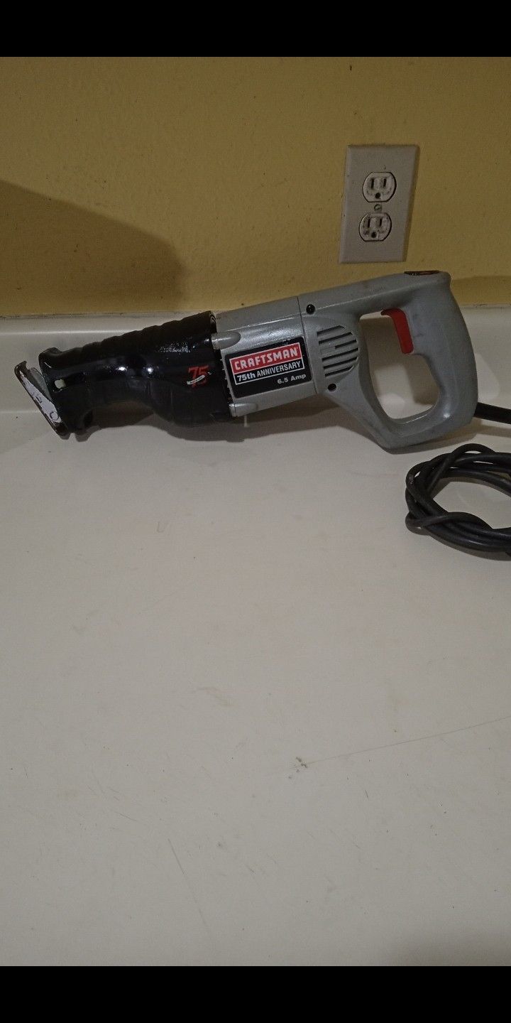 craftsman 75 th anniversary reciprocating sawzell with case like new