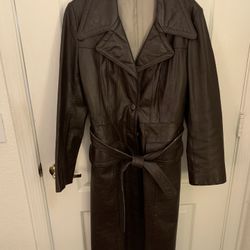 Vintage genuine leather coat