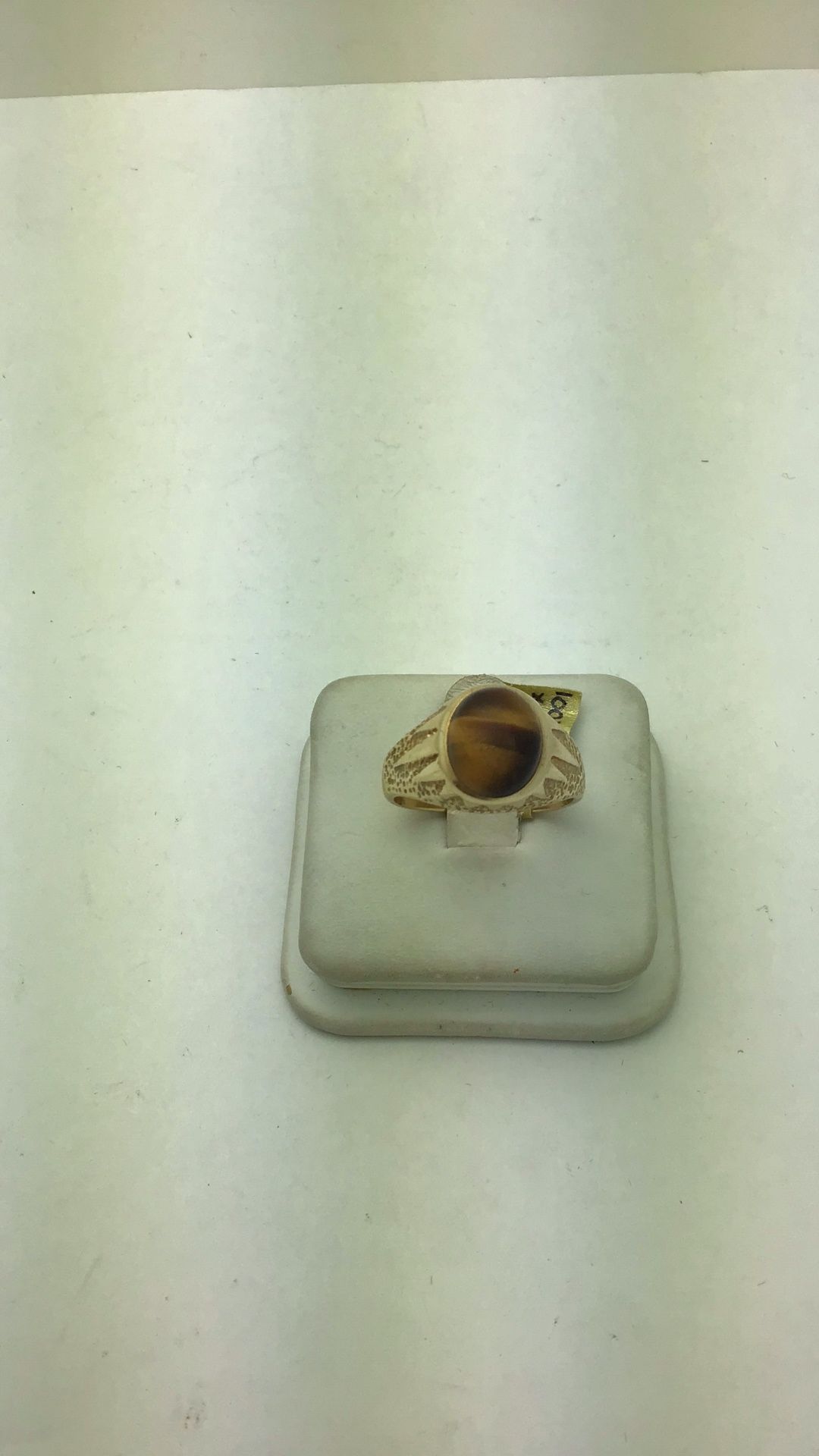 Vintage 14k Yellow Gold Tiger Eye Stone Ring 9.3 Grams 💵 💳 💵 Cash and Card Accepted