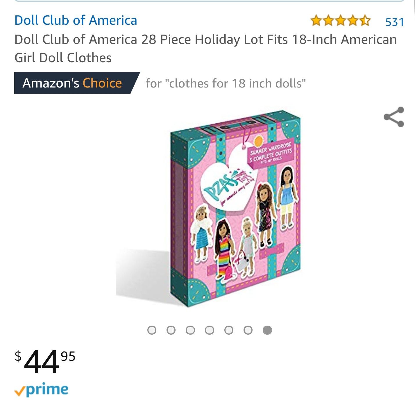 American dolls clothing sets