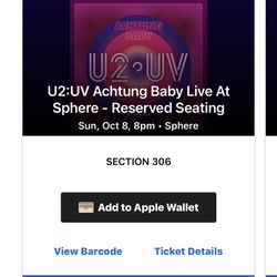 U2 @ The Sphere In Las Vegas