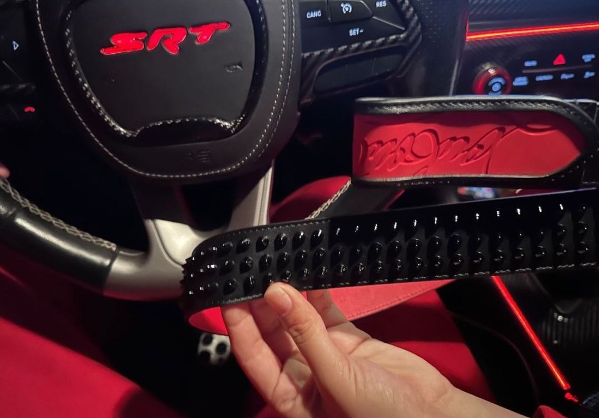 Christian Louboutin Loubi Spike Belt