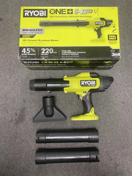RYOBI ONE+ HP 18V Brushless Cordless 220 CFM 140 MPH Compact