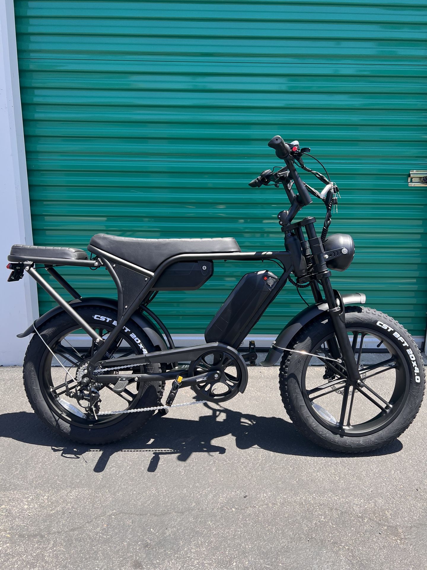 48V/1000Watt Motor/Dual Battery W/Extra Seat Electric E- Bike