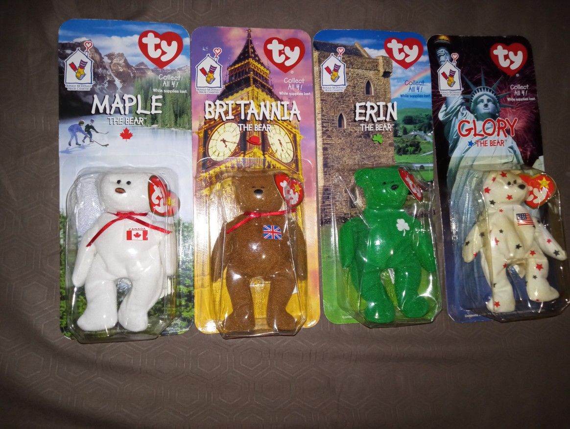 Ty Beanie Babies! Collect All 4 All have Error ‼️