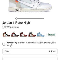 Jordan 1 Euro Size 10