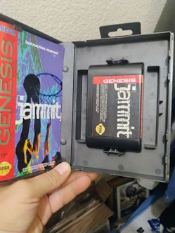 Sega Genesis jammit 1994 Game in case and manuel